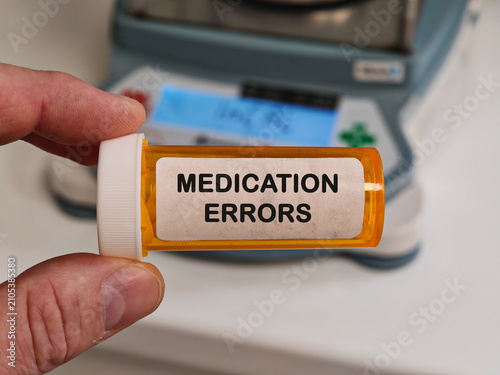 фотографія MEDICATION ERRORS medication safety topic for errors misuse adverse effects and