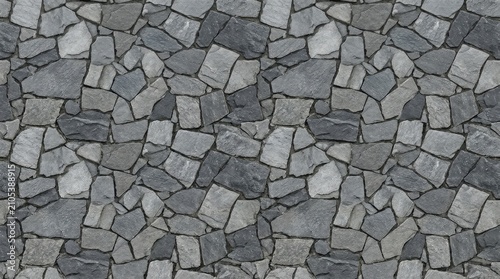 Rustic gray stone wall texture for architectural backdrops and design elements