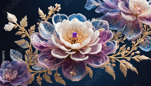 Close Up Macro of Pink Dahlia Flower Blooming in Garden with Delicate Petals and Natural Floral Beauty