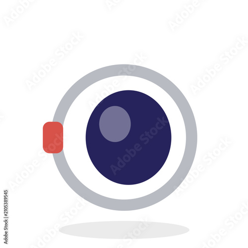 Astronaut helmet vector element 