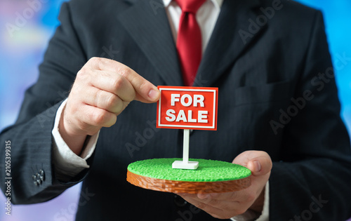 Fotografie Sale of land plot concept