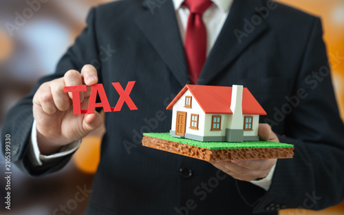 Foto Tax in real estate concept