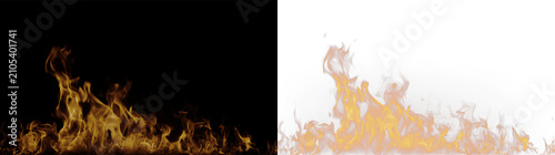Foto Fire flame on a transparent background representing heat and energy in a dynamic
