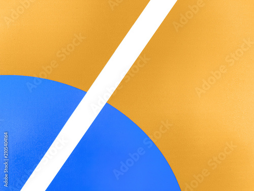Blue and yellow background with blank space for your design 