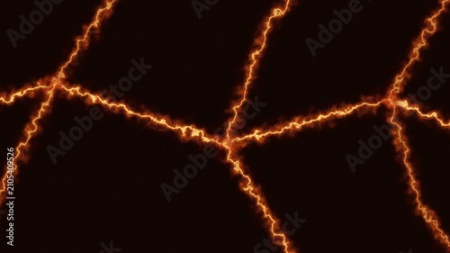 Lightning Effect Motion Graphic on Dark Background for Dynamic Visuals