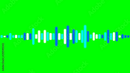 Animated Green Screen Sound Wave Equalizer Motion Graphic Background Video
