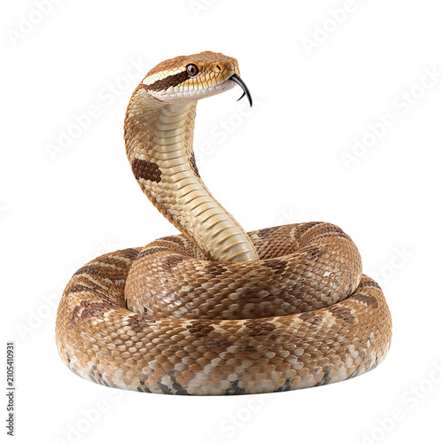 Coiled Precision A Studio Portrait of the Rattlesnake