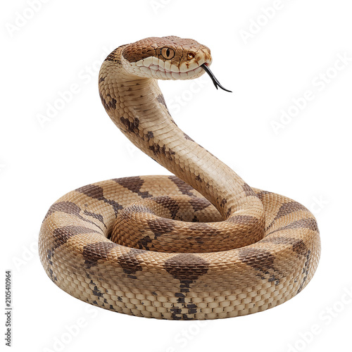 Coiled Precision A Studio Portrait of the Rattlesnake