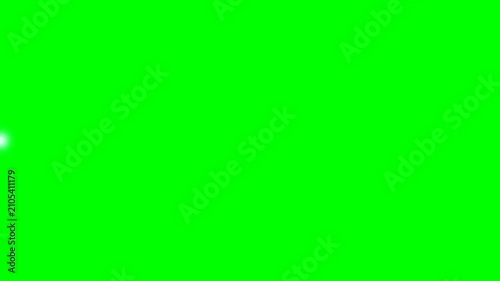 Heartbeat Pulse Line Appearing and Disappearing on Green Screen Background