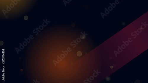 Abstract Background Animation with Moving Particles and Evolving Colors