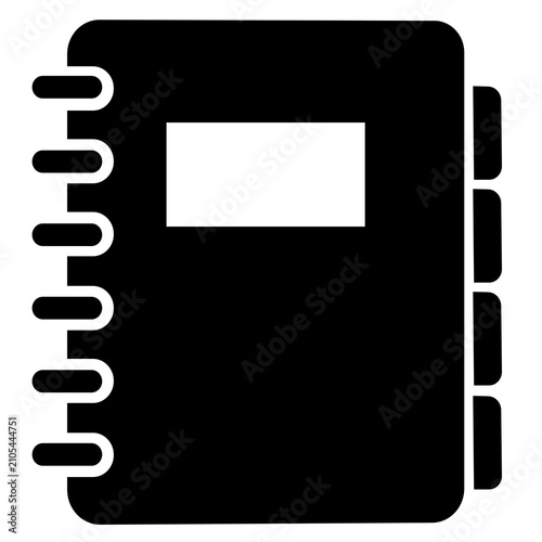 Принти на полотні black folder with document icon