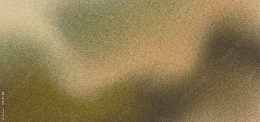 Fototapeta premium Grainy gradient background with earthy tones, abstract blurred texture in olive green and beige, soft lo-fi aesthetic for retro web design projects