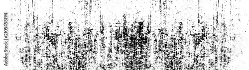 Monochrome distressed texture. black and white scratched and cracked grunge grainy urban background banner panorama long.  Dust overlay distress grainy grungy effect