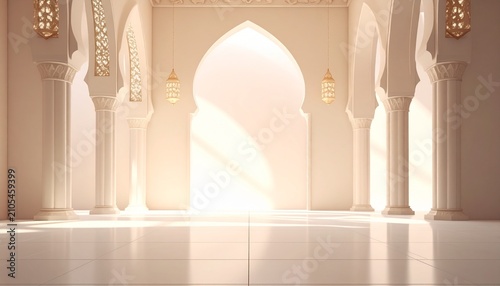 Serene Islamic Architecture - A Vision of Peace and Light.
