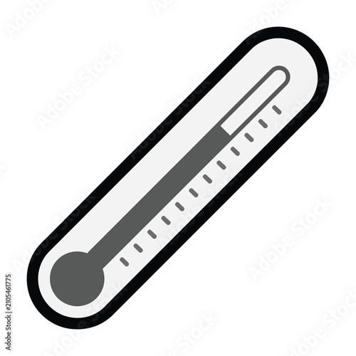 Thermometer icon showing moderate temperature levels for weather or medical use