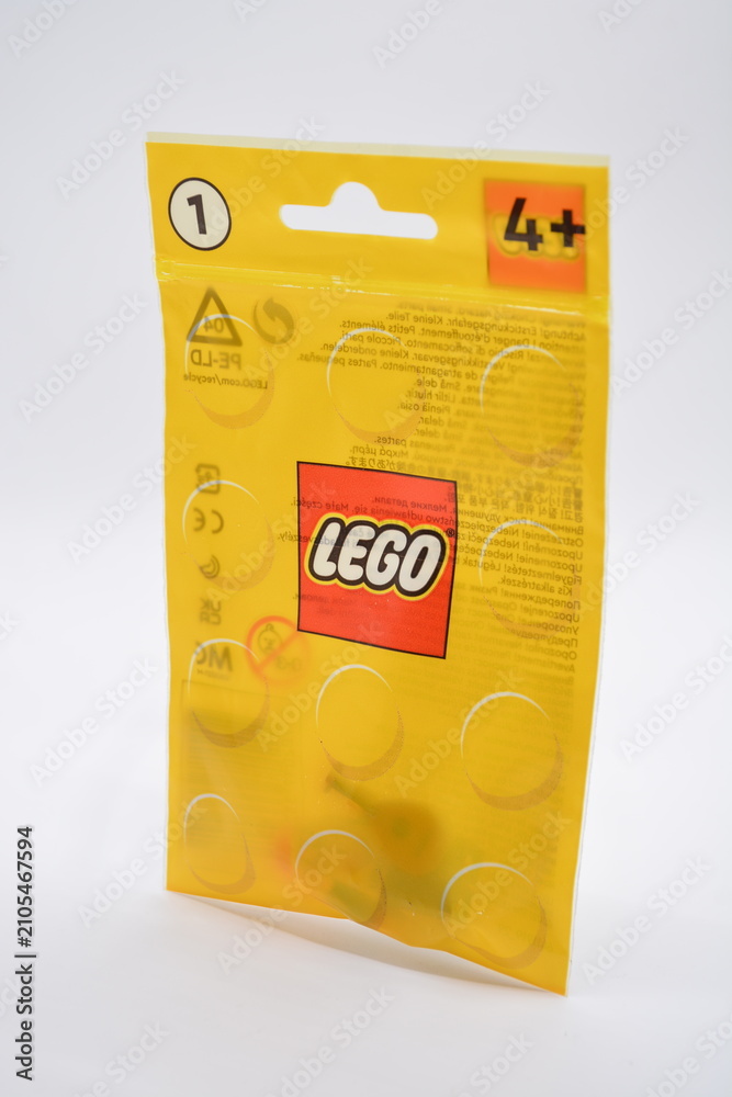 Fototapeta premium Lego plastic pouch in Manila, Philippines