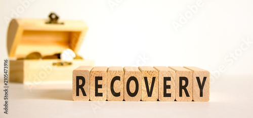 Obraz na płótnie Recovery word symbol