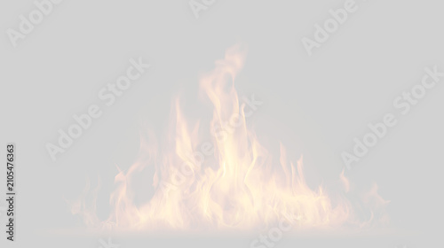 Foto Fire flames with smoke on a transparent background that appears to rise and crea