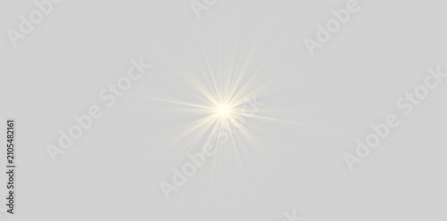 Bild auf Leinwand Transparent PNG brilliant glow overlay with radiant magical star sparkle for elegant Christmas holiday illustration background