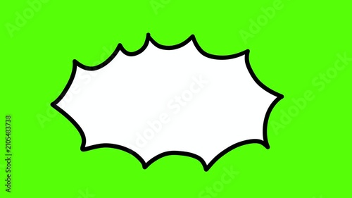 Comic Speech Bubble Outline Icon
