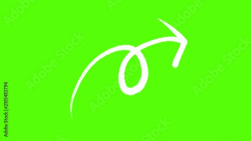 Animated Curved Arrow Direction Icon