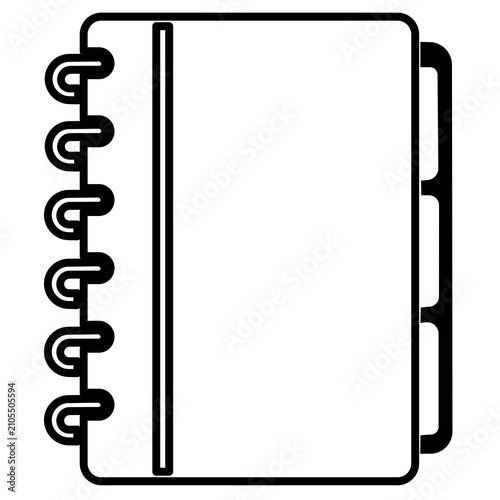 Konstfotografi vector illustration of a notebook