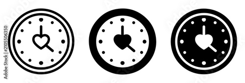Slika na platnu life expectancy heart icon vector