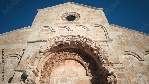 Abbey of Santa Maria di Cerrate, Lecce, Italy - March 1st 2026: Abbey of Santa Maria di Cerrate, located in the Salento region
