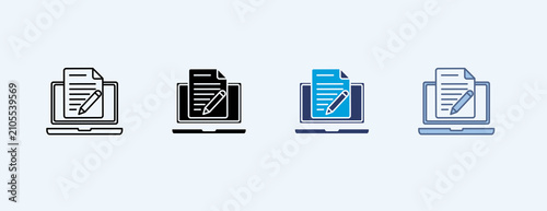 Konstfotografi Persuasive Content Multiple Icon Set Illustration Vector