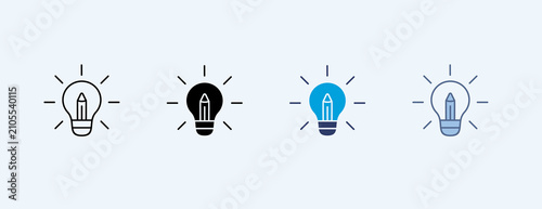 Creative Concept Multiple Icon Set Illustration Vector