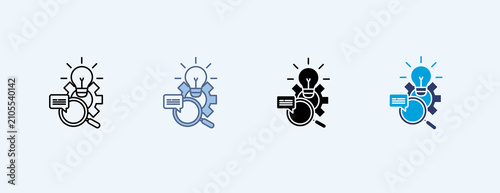Message Clarity Multiple Icon Set Illustration Vector