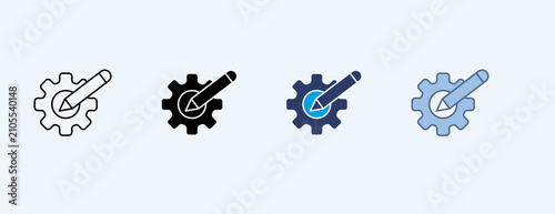 Copy Development Multiple Icon Set Illustration Vector