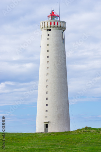 Lighthouse in Gardur Iceland