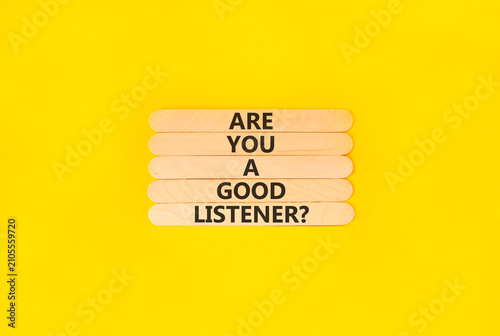Photography Are you a good listener symbol