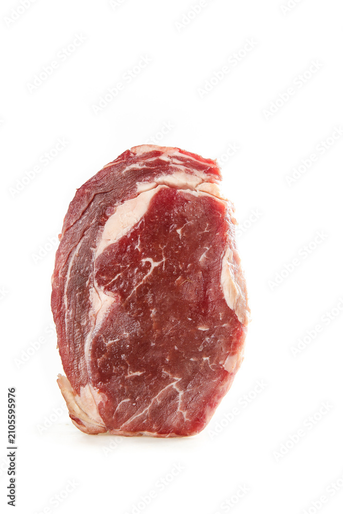 Obraz premium Fresh Raw Ribeye Steak Cut with Marbling - Premium Beef Meat for Cooking