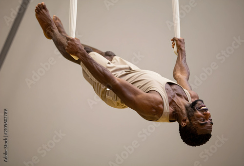 African american man perfor...