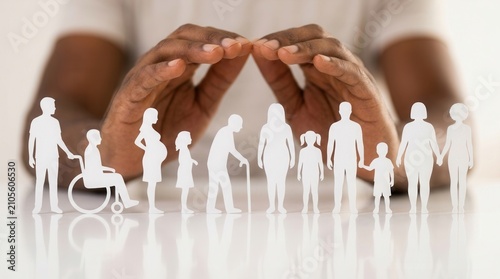A concept of inclusive hiring and diversity and inclusion in the workplace.