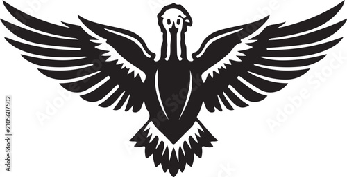 eagle with wings vector