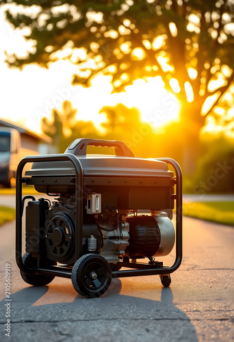 Portable power generator on...