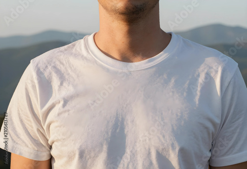 Unrecognizable man wearing ...