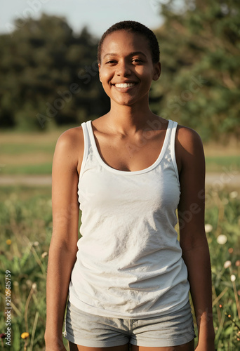 Smiling young african ameri...
