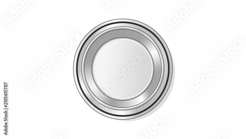 Modern washing machine drum with reflective metallic surface and circular design for laundry appliances