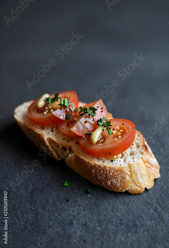 Fresh tomato bruschetta wit...