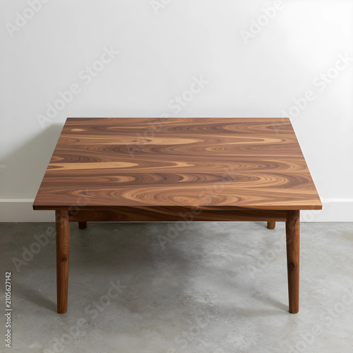 Modern square wooden coffee...