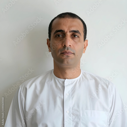 Middle eastern man in white...
