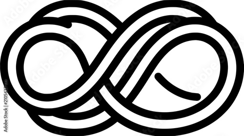 Canvastavla Infinity Symbol, Infinite Loop, Endless Cycle, Eternal, Limitless Concept