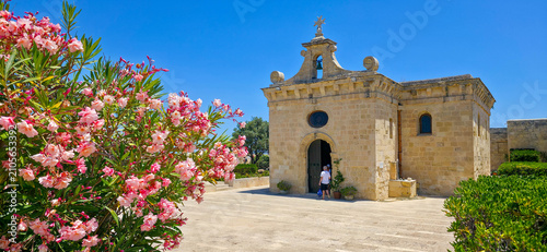 Bild auf Leinwand Chapel of St Anne in Fort St Angelo, Birgu, Malta
