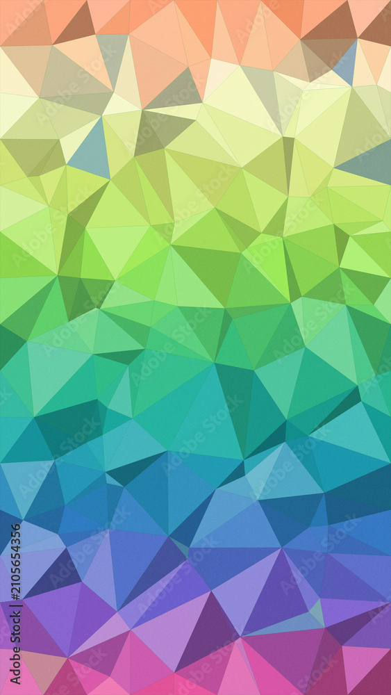 Obraz premium Vibrant polygonal abstract background with a smooth green, blue and purple gradient, creating a modern tech feel and plenty of space for text.