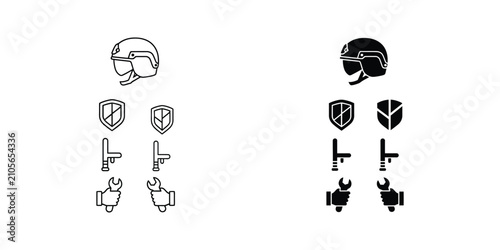 Scientific laboratory equipment icons set featuring dna strand microscope test tubes and pipette