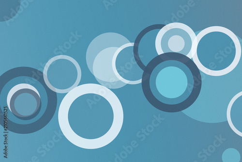 Abstract background with layered circular rings and soft gradients in blue tones, creating a calm modern mood for web banners, presentations, or design layouts.